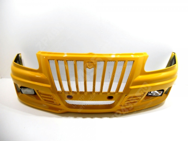 Бампер для автомобиля газель передний нового образца ТУЛА СТЕЛС желтый